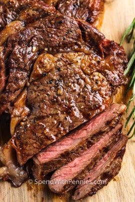sliced Perfect Ribeye Steak