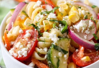 plated Summer Pasta Salad