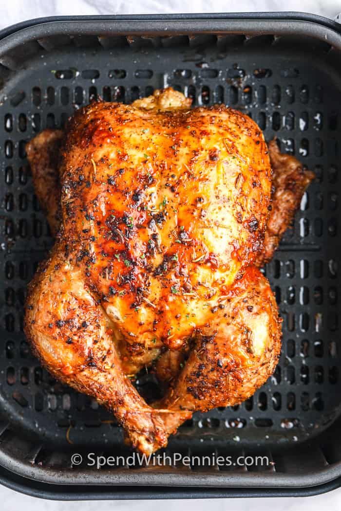 Air Fryer Whole Chicken in the air fryer