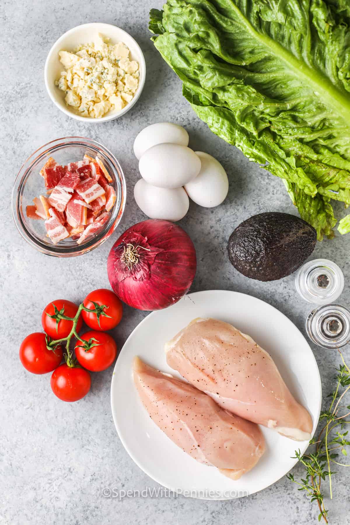 ingredients to make Cobb Salad