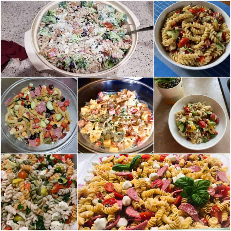 collage of july cooking challenge submission photos
