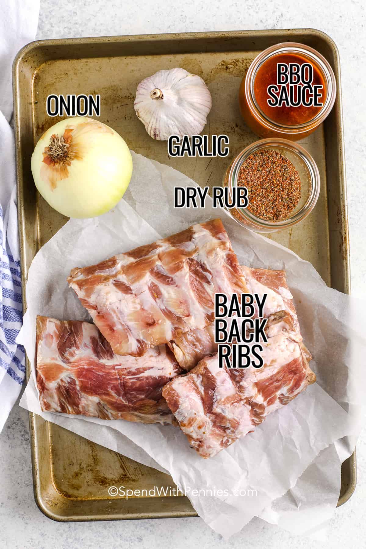 ingredients for oven baked ribs 