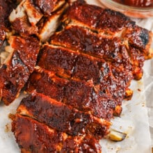 sliced Oven Baked Ribs